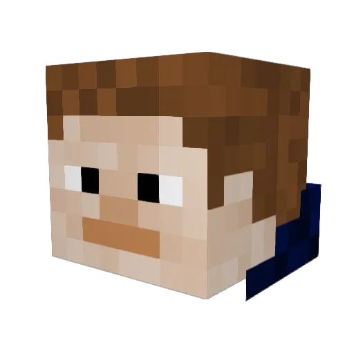 Tornupto007 Minecraft avatar head, 3D render
