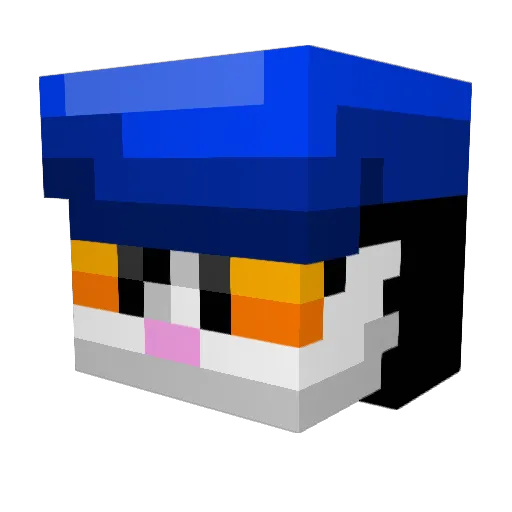 ToroInoueYT Minecraft avatar head, 3D render