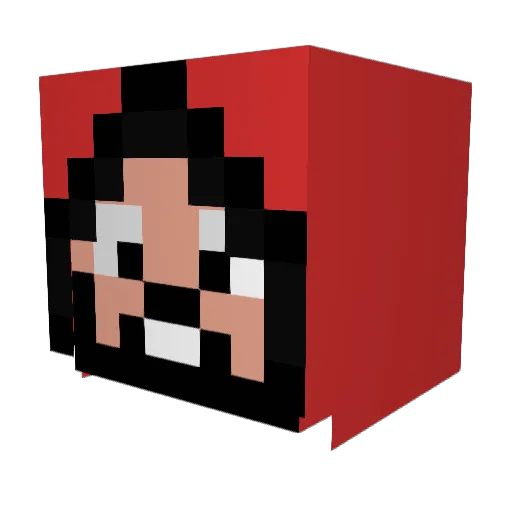 Toroffo Minecraft avatar head, 3D render