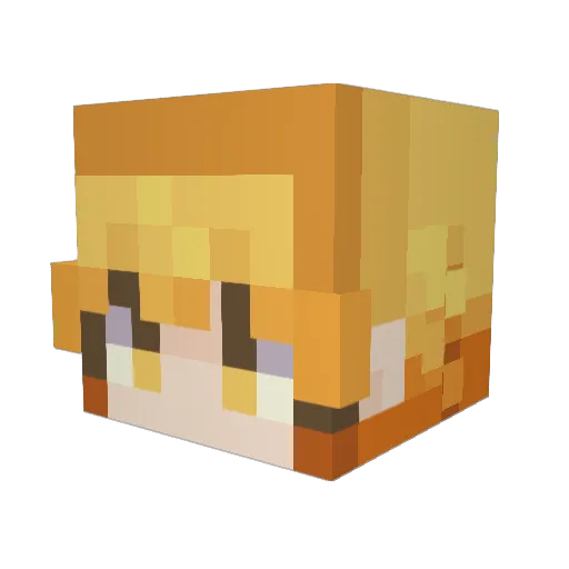 TorohnosaurusREX Minecraft avatar head, 3D render