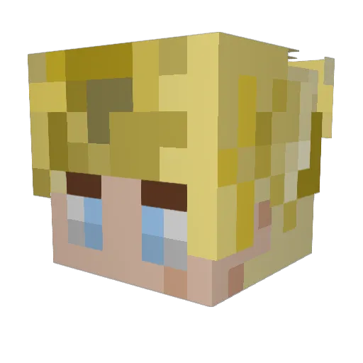 Torpedo69420 Minecraft avatar head, 3D render
