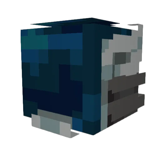 TorpedoRocket Minecraft avatar head, 3D render