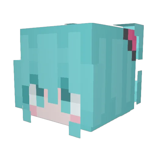 Torq_1 Minecraft avatar head, 3D render