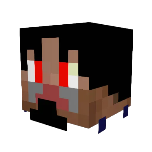 TorreM Minecraft avatar head, 3D render