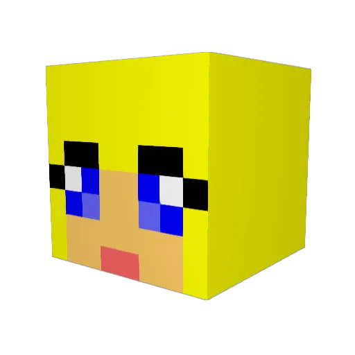 TorreyRasta Minecraft avatar head, 3D render
