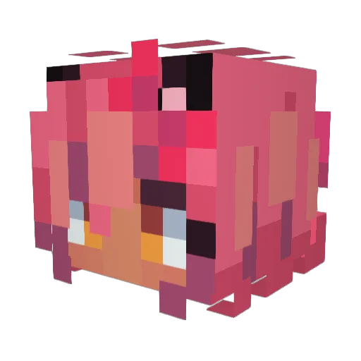 Torrick Minecraft avatar head, 3D render