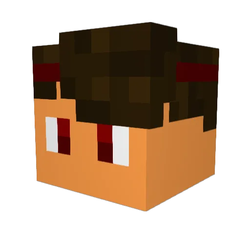 Torrnadon Minecraft avatar head, 3D render