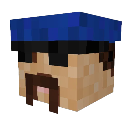 TortaLuver69 Minecraft avatar head, 3D render