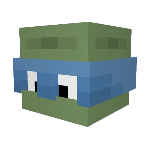 TortaNeutralizer Minecraft avatar head, 3D render