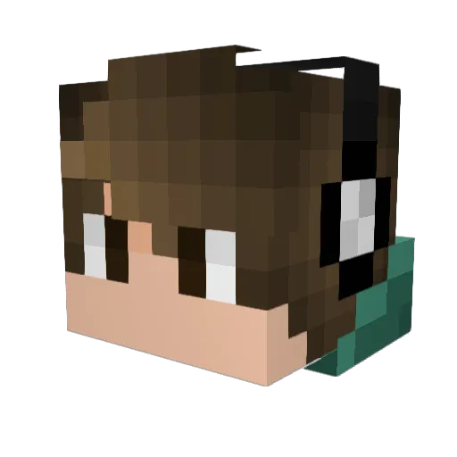 Torte_HD Minecraft avatar head, 3D render