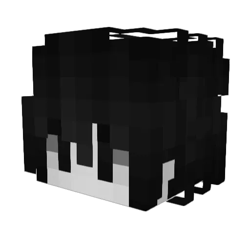 TortugaGuey Minecraft avatar head, 3D render