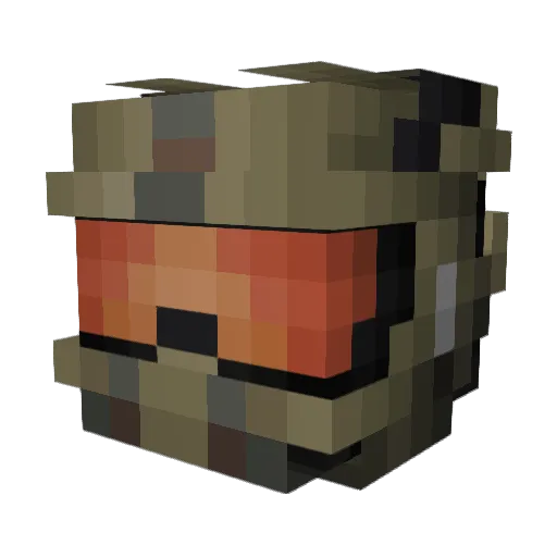 TorvaMessor117 Minecraft avatar head, 3D render