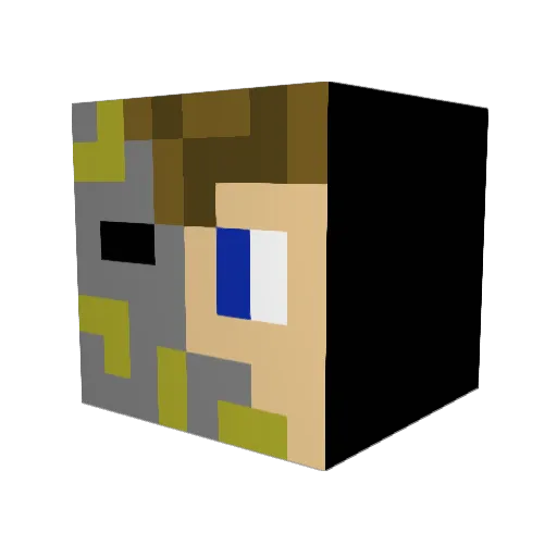 Torvexus Minecraft avatar head, 3D render