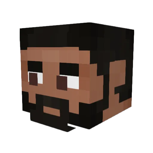 Torvon84 Minecraft avatar head, 3D render