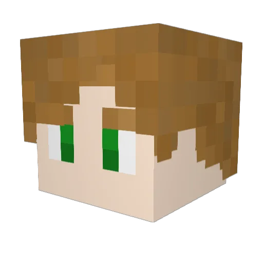 Torwald39 Minecraft avatar head, 3D render