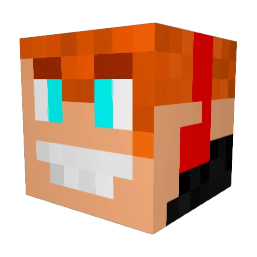 Torxy Minecraft avatar head, 3D render