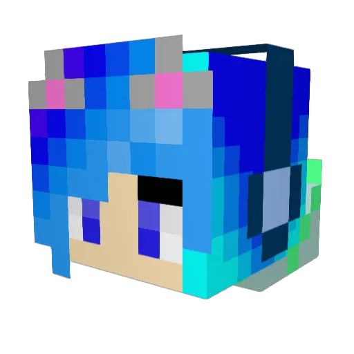Tory15 Minecraft avatar head, 3D render