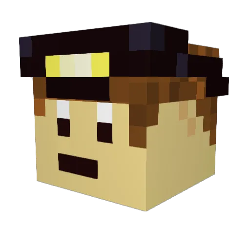 Tory787 Minecraft avatar head, 3D render