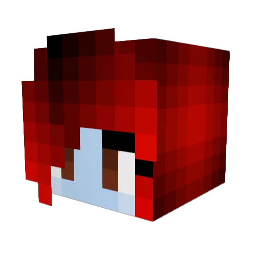 ToryAcrux Minecraft avatar head, 3D render
