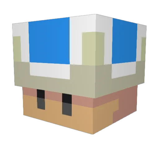 Toryuken Minecraft avatar head, 3D render