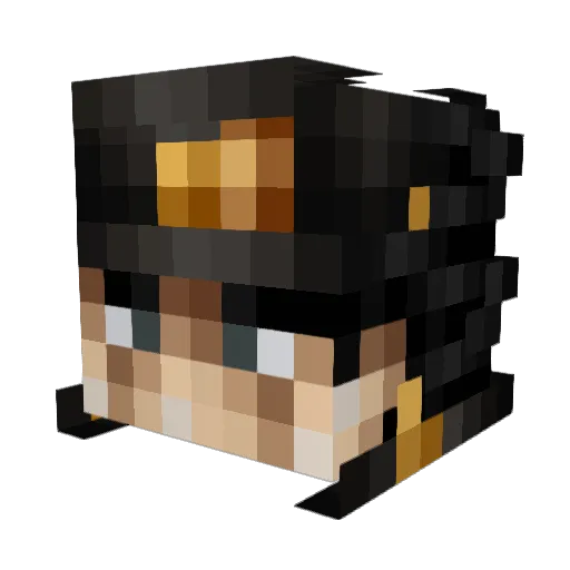 TosOp Minecraft avatar head, 3D render