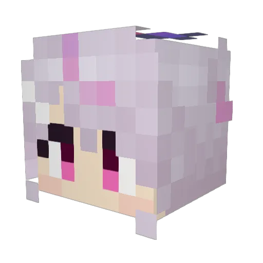 Tosaki_Mimi Minecraft avatar head, 3D render
