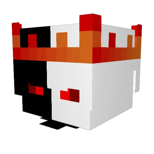ToseEnsar Minecraft avatar head, 3D render