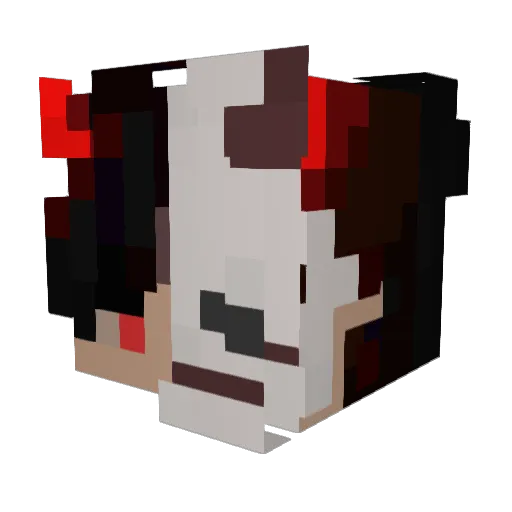 ToshaOneGame Minecraft avatar head, 3D render