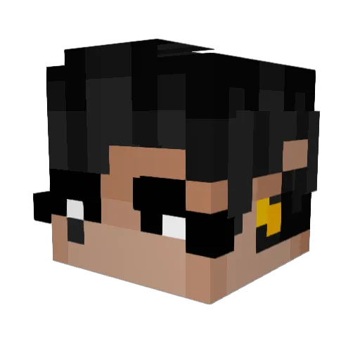Toshik423 Minecraft avatar head, 3D render