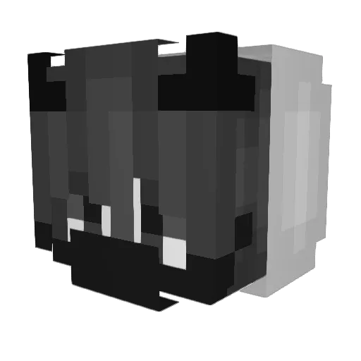 ToshiroBr Minecraft avatar head, 3D render