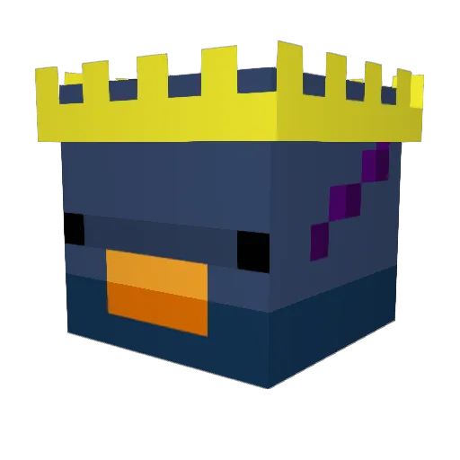 Toshiv Minecraft avatar head, 3D render