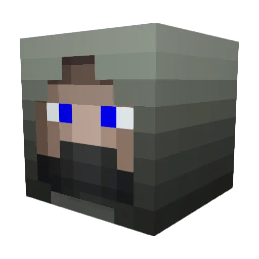 Toshley Minecraft avatar head, 3D render