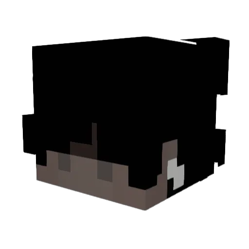 Toskl Minecraft avatar head, 3D render