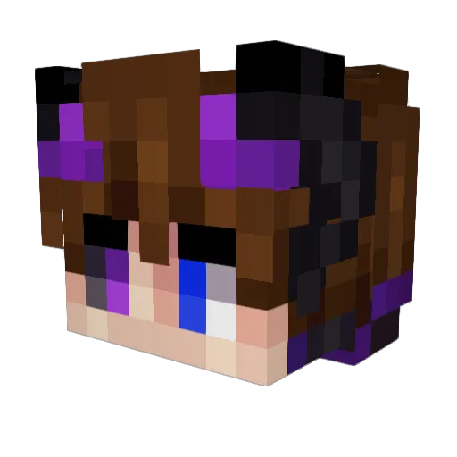 ToskuTNT Minecraft avatar head, 3D render