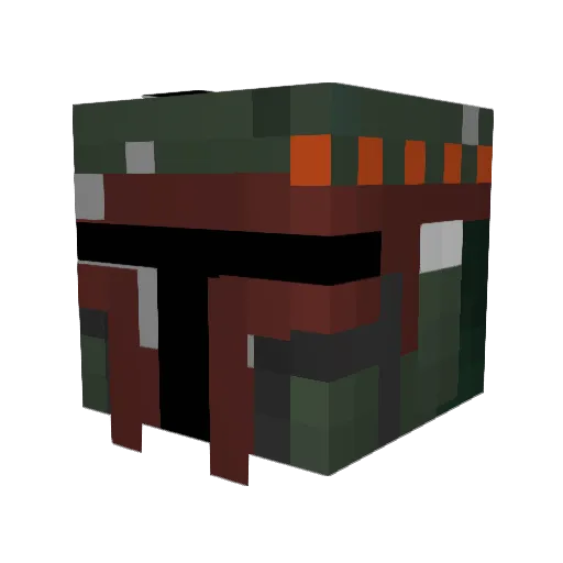 Tosky16 Minecraft avatar head, 3D render