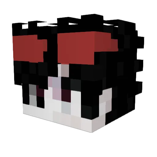 Toslu Minecraft avatar head, 3D render