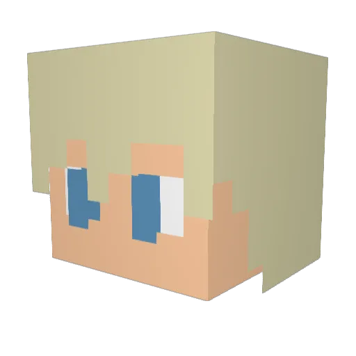 TossBozz Minecraft avatar head, 3D render