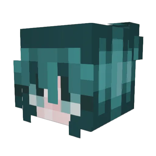 Tossan09 Minecraft avatar head, 3D render