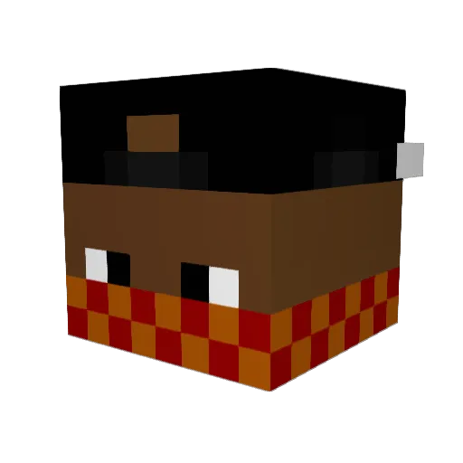 Tossep Minecraft avatar head, 3D render