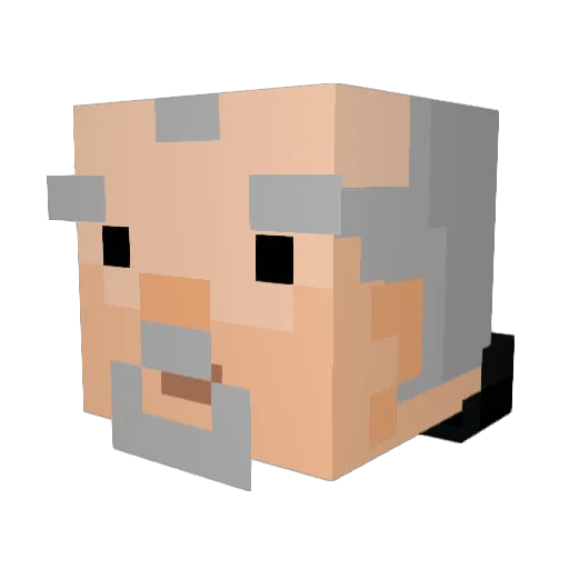 TossicPvP Minecraft avatar head, 3D render