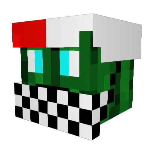 TostZTostaPL Minecraft avatar head, 3D render