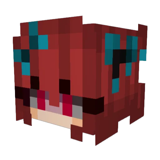Tostada_Senpai Minecraft avatar head, 3D render