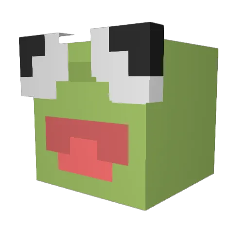 TostieNoodle Minecraft avatar head, 3D render