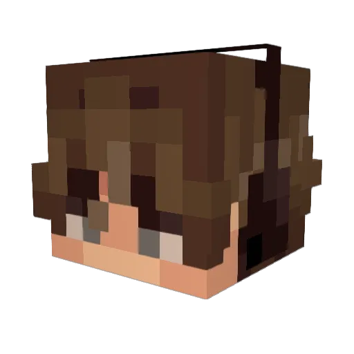 Tostievfx Minecraft avatar head, 3D render