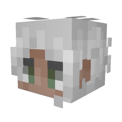 Tosya Minecraft avatar head, 3D render