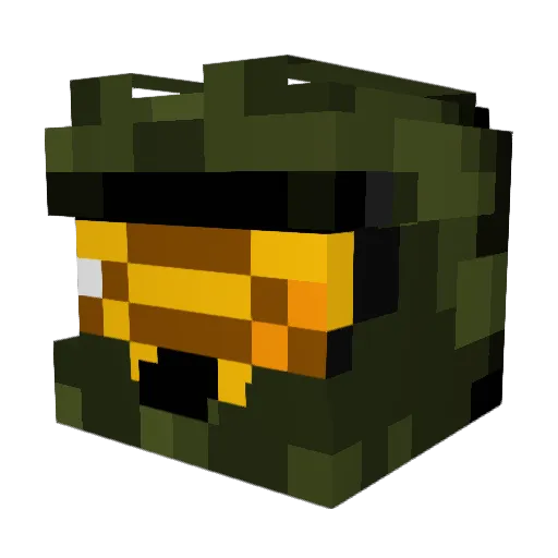 Tot4444 Minecraft avatar head, 3D render