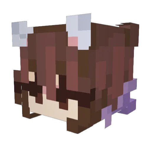 TotalBomb Minecraft avatar head, 3D render