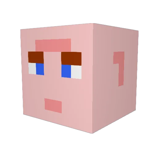 TotalBreadRoll Minecraft avatar head, 3D render
