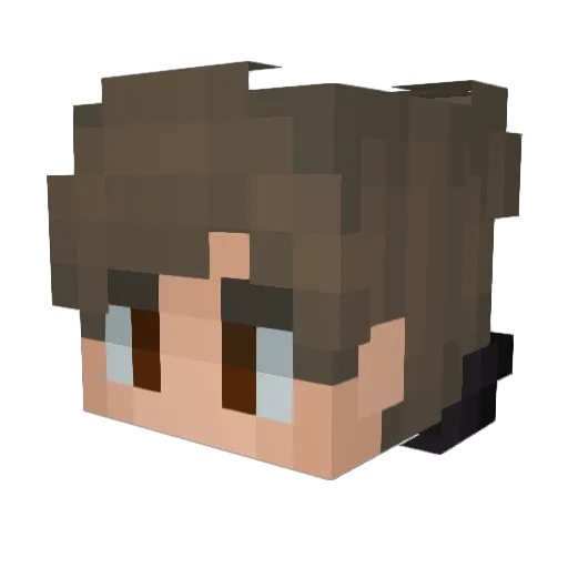 TotalEclipse13 Minecraft avatar head, 3D render