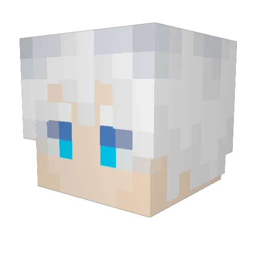 TotalFaunz Minecraft avatar head, 3D render